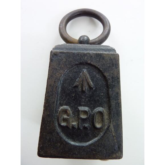 Vintage GPO 4lb Cast Iron Weight Libra The Balanced Zodiac Gift - Picture 5 of 6